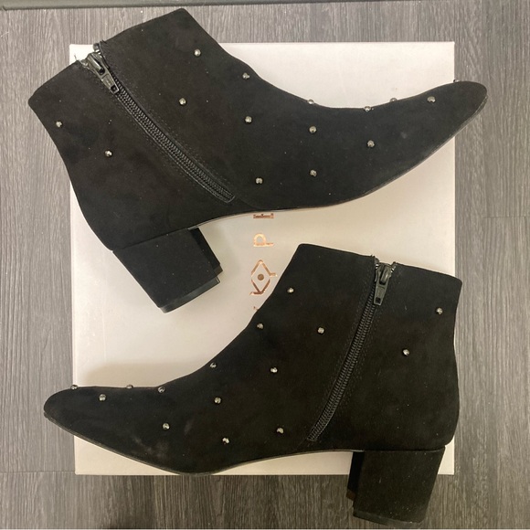 Katy Perry The Aurora microsuede embellished black booty 9M - Like new w/box - Picture 3 of 7